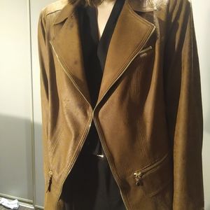Faux leather jacket